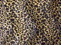 Faux Fur PONY Skin VELBOA Fabric Material SAND LEOPARD